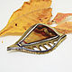 Brooch-pendant 'Autumn leaf'. Brooches. Lidiajewelry. Online shopping on My Livemaster.  Фото №2