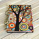 Notebook wood cover A5 "Coloured dreams-5". Sketchbooks. EVAG. My Livemaster. Фото №5