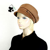 Аксессуары handmade. Livemaster - original item Stylish women`s cap cap made of artificial suede. Four colors. No. №1. Handmade.