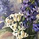 Картина маслом. Гиацинты. Картины. ЛаВита-арт. Обучаем росписи. Интернет-магазин Ярмарка Мастеров.  Фото №2