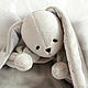 Комфортер плюшевый зайчик для сна, Подарок новорожденному, Клин,  Фото №1
