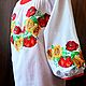 Women's embroidered blouse 'Poppies and Sunflowers' ZHR2-214. Blouses. babushkin-komod. Online shopping on My Livemaster.  Фото №2