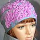 Hat female..felted..gray-pink 'MARSHMALLOW'. Caps. Felt the world. Online shopping on My Livemaster.  Фото №2