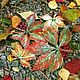 Wild grapes in autumn - plate d24cm. Plates. Elena Zaychenko - Lenzay Ceramics. My Livemaster. Фото №6