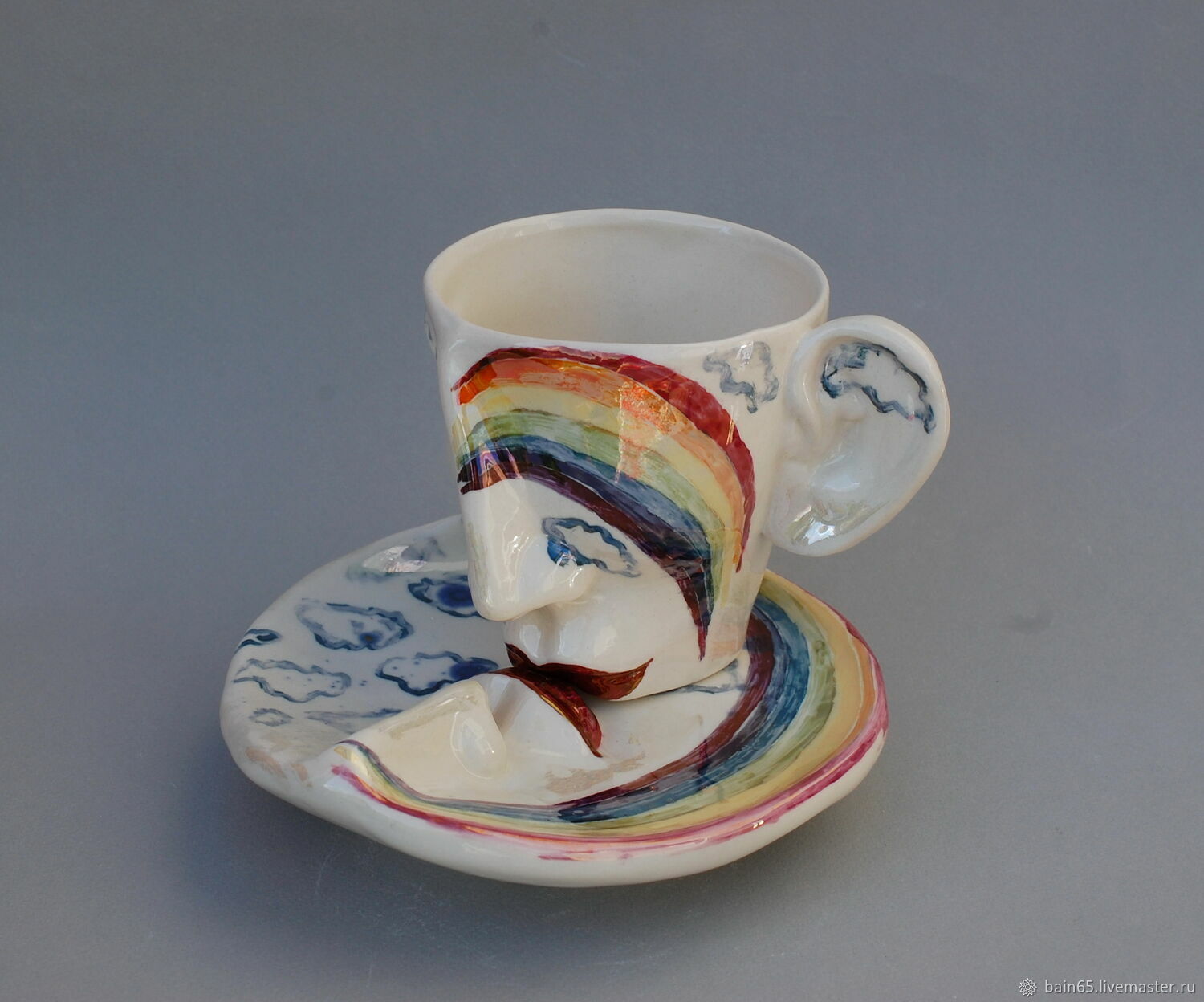 teacups: Kiss of the rainbow, Single Tea Sets, Moscow,  Фото №1