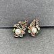 Серьги с турмалинами 3,1 ct, жемчугом и шпинелями. Серьги классические. AMG. Интернет-магазин Ярмарка Мастеров.  Фото №2