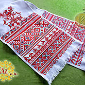 Русский стиль handmade. Livemaster - original item Linen Wedding Towel. Handmade.