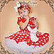Baby dress 'Red white peas' Art.312, Childrens Dress, Nizhny Novgorod,  Фото №1