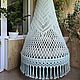 Подвесное кресло-шатер. Кресла. Оксана Макраме узелочки (macrame-uzelochki). Ярмарка Мастеров.  Фото №7