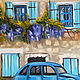 Retro car Oil painting Urban Landscape. Pictures. artwatercolor. Online shopping on My Livemaster.  Фото №2