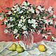 Jasmine and pears. oil on canvas, Pictures, Moscow,  Фото №1
