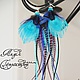 Brightly coloured feather earrings. Earrings. Feather earrings Magic Temptation. Online shopping on My Livemaster.  Фото №2