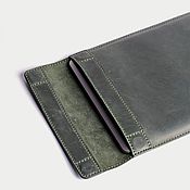 Сумки и аксессуары handmade. Livemaster - original item Kuga leather case with flap for laptop. Handmade.