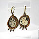 Bead earrings 'Soul of the ancient sea'. Earrings. tiavin. Online shopping on My Livemaster.  Фото №2