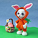 Пасхальный кролик в костюме морковки. МК по вязанию крючком, Схемы для вязания, Санкт-Петербург,  Фото №1