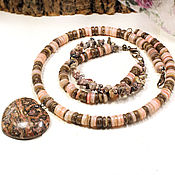 Украшения handmade. Livemaster - original item Jewelry made of natural stones 