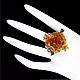 "Апельсинка" кольцо с натуральным камнем. Кольца. GOLDEN_ROSE №2 (goldenrose-2). Ярмарка Мастеров.  Фото №6