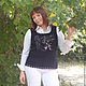 top vest masterpiece mystery's kiss women's knit copyright. Tops. Evgenia ManKi. Online shopping on My Livemaster.  Фото №2