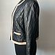 Винтаж: Кожаный жакет Massimo Dutti 48 р. Куртки винтажные. Винтажные ансамбли Vintage ensembles. Ярмарка Мастеров.  Фото №6