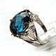 topaz 'tina' ring with london blue topaz. Rings. Design jewelry. My Livemaster. Фото №6