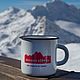 Эмалированная кружка Mount Elbrus. Кружки и чашки. Mountain Home. Ярмарка Мастеров.  Фото №4
