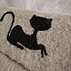 Сумка "Черная кошка 2" валяная из шерсти, Классическая сумка, Одесса,  Фото №1