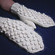 Order Women's knitted mittens Beads. Warm Yarn. Livemaster. . Mittens Фото №3