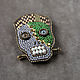 Frankenstein's monster brooch Zombie skull pin. Brooches. MelancholiaCraft. My Livemaster. Фото №5