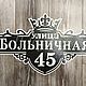 Адресная табличка "Корона". Таблички. ПлазАрт - декор из металла. Ярмарка Мастеров.  Фото №7