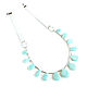 Amazonite necklace, necklace with Russian amazonite leather 'Mystery', Necklace, Moscow,  Фото №1