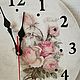 Clock with roses. Provence. Watch. Leksadekor (leksadekor). Online shopping on My Livemaster.  Фото №2