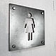 Steel sign in the loft style women's toilet. Signs1. dekor-tseh. My Livemaster. Фото №5