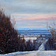 Oil painting 'Quiet winter morning' prints, Pictures, Nizhny Novgorod,  Фото №1