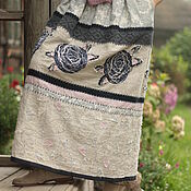 Одежда handmade. Livemaster - original item Long linen skirt 