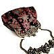 Сумка  из  натуральной кожи  Терракотовые цветы. Классическая сумка. Art  Clutch. Ярмарка Мастеров.  Фото №4