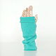 VD Митенки 100% кашемир бирюзовые 4 Ply, Митенки, Солнечногорск,  Фото №1