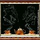 Картина "Чай вдвоем " Вышивка крестом. Картины. Лидия Скок ВЫШИВКА (lidiyaskokshop). Интернет-магазин Ярмарка Мастеров.  Фото №2