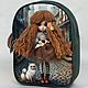 Заказать Авторская 3D сумка «Прогулка с котиком». Agape Bags — сказочные сумочки. Ярмарка Мастеров. . Классическая сумка Фото №3