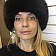 Меховая шапка боярка из песца. Шапки. Татьяна Гогошидзе (tf_fur_workshop). Ярмарка Мастеров.  Фото №4