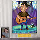 Cartoon by photo musician, guitarist, singer. The painting is a gift to a man, Caricature, Moscow,  Фото №1