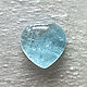Аквамарин сердце 8 мм. Кабошоны. Zabaykalye-gem. Интернет-магазин Ярмарка Мастеров.  Фото №2