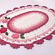 Order Mat knitted from cord Floral pink. knitted handmade rugs (kovrik-makrame). Livemaster. . Carpets Фото №3