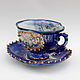 Order teacups: Alice in Wonderland. Mila. Livemaster. . Single Tea Sets Фото №3