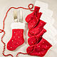 Christmas boots for decor Christmas table, Christmas sock, Naro-Fominsk,  Фото №1