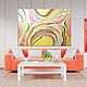 Order Interior painting abstract Coral sunset, Golden potal. House of the Sun (irina-bast). Livemaster. . Pictures Фото №3
