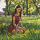 Order Painting on canvas with a beautiful girl | Buy an artist's painting. pirogov-maxim. Livemaster. . Pictures Фото №3