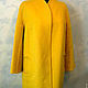 'Spring mood' yellow winter coat. Coats. IrenaHappydress. My Livemaster. Фото №4