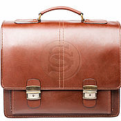 Сумки и аксессуары handmade. Livemaster - original item Leather briefcase 
