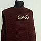 Knitted brown vest with laughing pockets ' Chocolate'. Vests. vyazanaya6tu4ka. My Livemaster. Фото №5