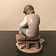 Винтаж: LLADRO 6318 фарфоровая статуэтка Мальчик с книгами. Статуэтки винтажные. Коллекция Frau Burd. Ярмарка Мастеров.  Фото №4